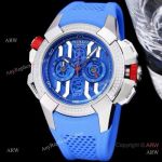 Copy Jacob and Co Epic X Men Watches Quartz Blue Dial Diamond-set Case